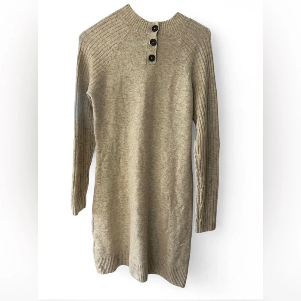 Abercrombie & Fitch Tan Sweater Dress Long